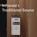 Finnmark FD-4 Trinity 2-Person Home Infrared & Steam Sauna Combo