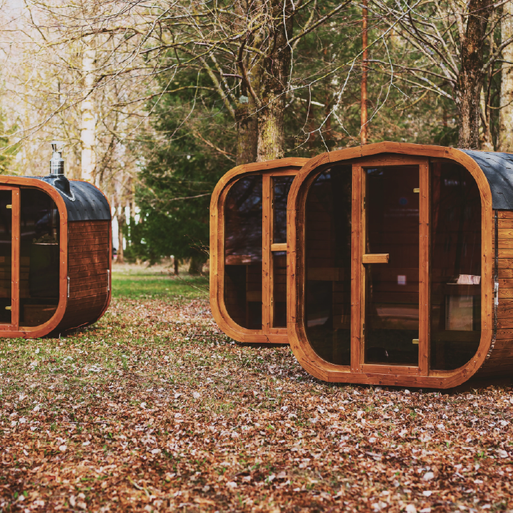 Outdoor Sauna MW12 ThermoWood | Patio Elegance Backyard Sauna