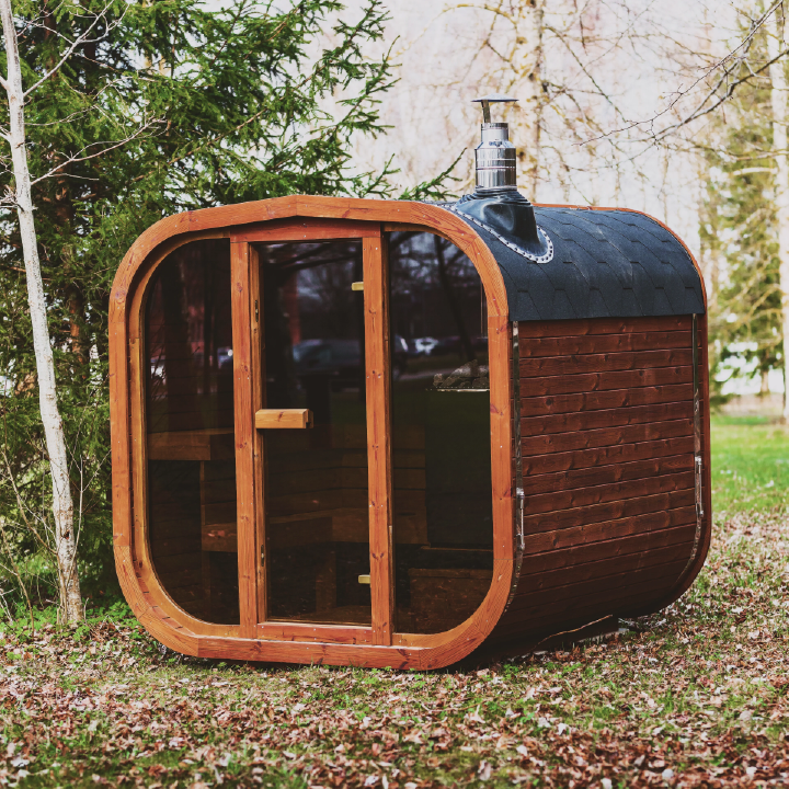 Outdoor Sauna MW12 ThermoWood | Patio Elegance Backyard Sauna