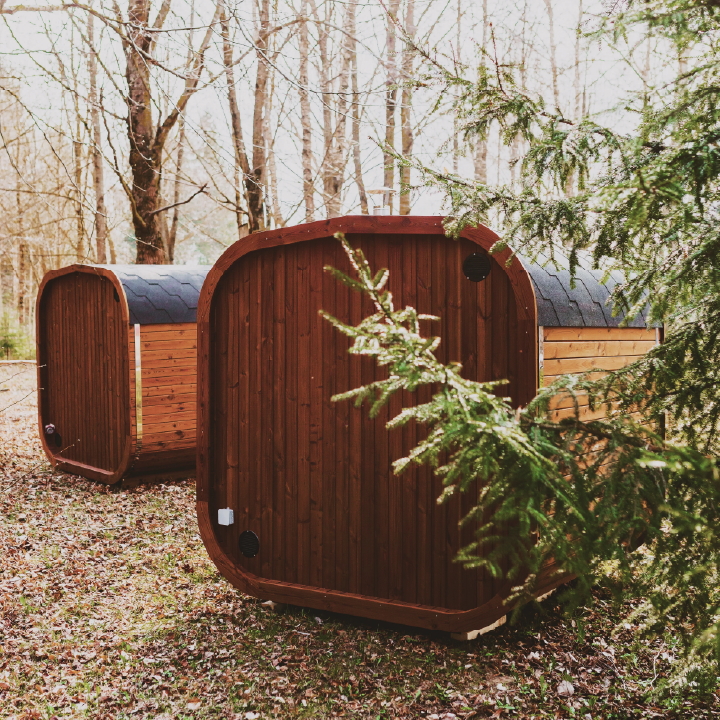 Outdoor Sauna MW12 ThermoWood | Patio Elegance Backyard Sauna