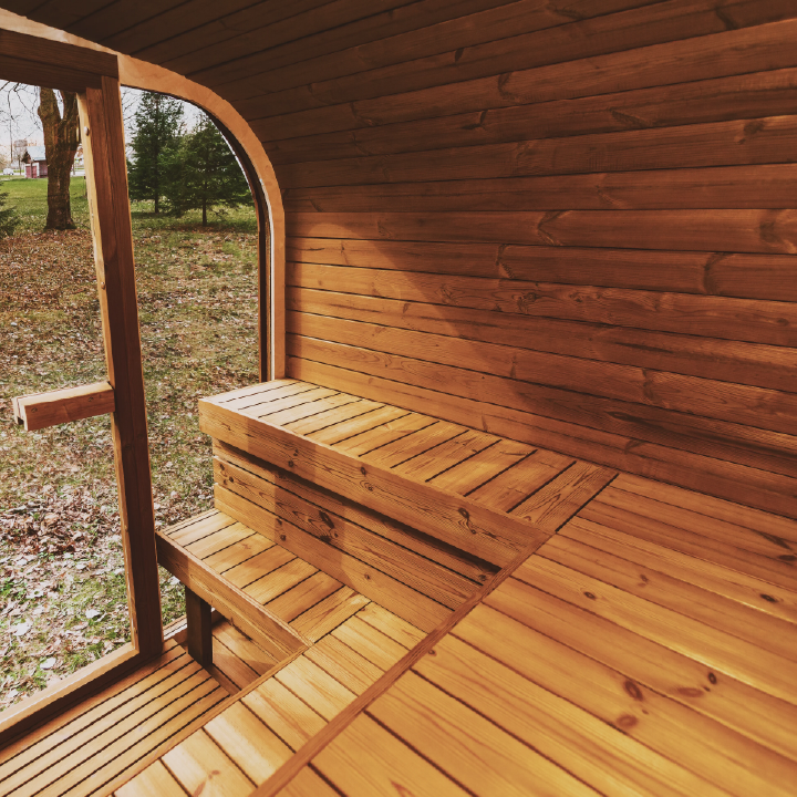 Outdoor Sauna MW12 ThermoWood | Patio Elegance Backyard Sauna