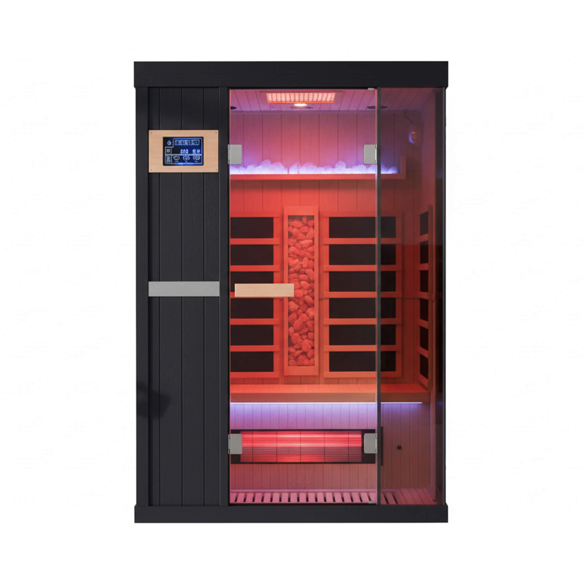 Thermora Pandora Premium 2-Person Infrared Sauna with Red Light Therapy & Himalayan Salt | SAK67305