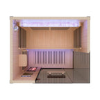 Thermora Pandora Premium 2-Person Infrared Sauna with Red Light Therapy & Himalayan Salt | SAK67305