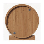 SaunaLife Model E6 Ergo Series 3-Person Thermo-Spruce Backyard Sauna Barrel