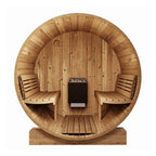 SaunaLife Model E6 Ergo Series 3-Person Thermo-Spruce Backyard Sauna Barrel