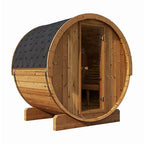 SaunaLife Model E6 Ergo Series 3-Person Thermo-Spruce Backyard Sauna Barrel