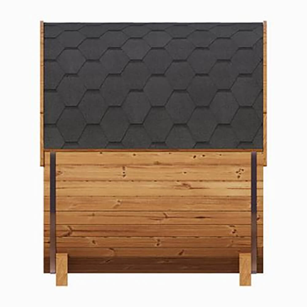 SaunaLife Model E6 Ergo Series 3-Person Thermo-Spruce Backyard Sauna Barrel