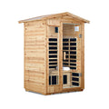Thermora Vexa 2-Person Outdoor Infrared Sauna with Bluetooth Audio and LED Lighting