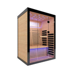 Thermora Vapor Luxury 2-Person Canadian Hemlock Wood Far Infrared Home Sauna